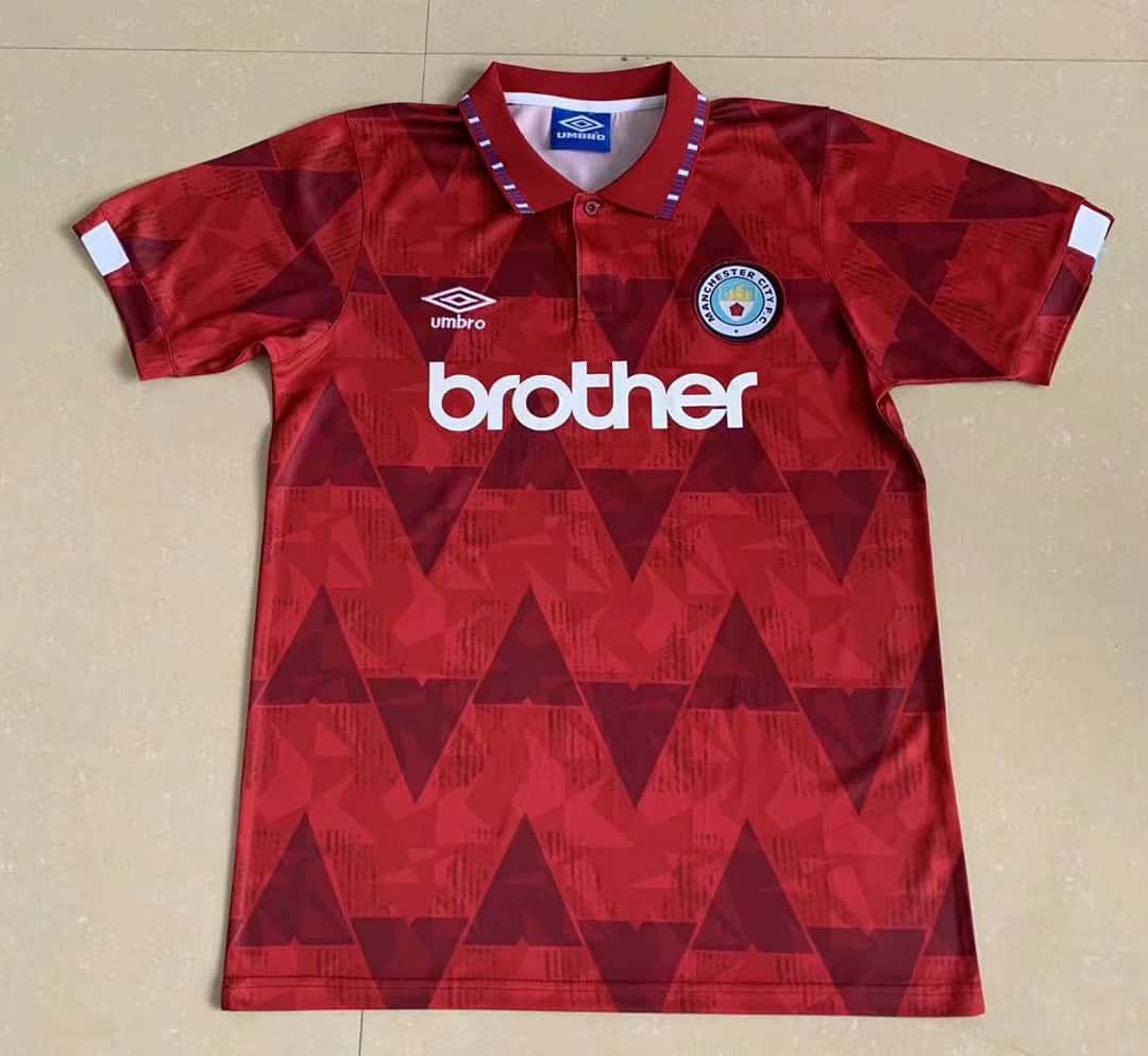 Mens Manchester City Retro Away Jersey 1991