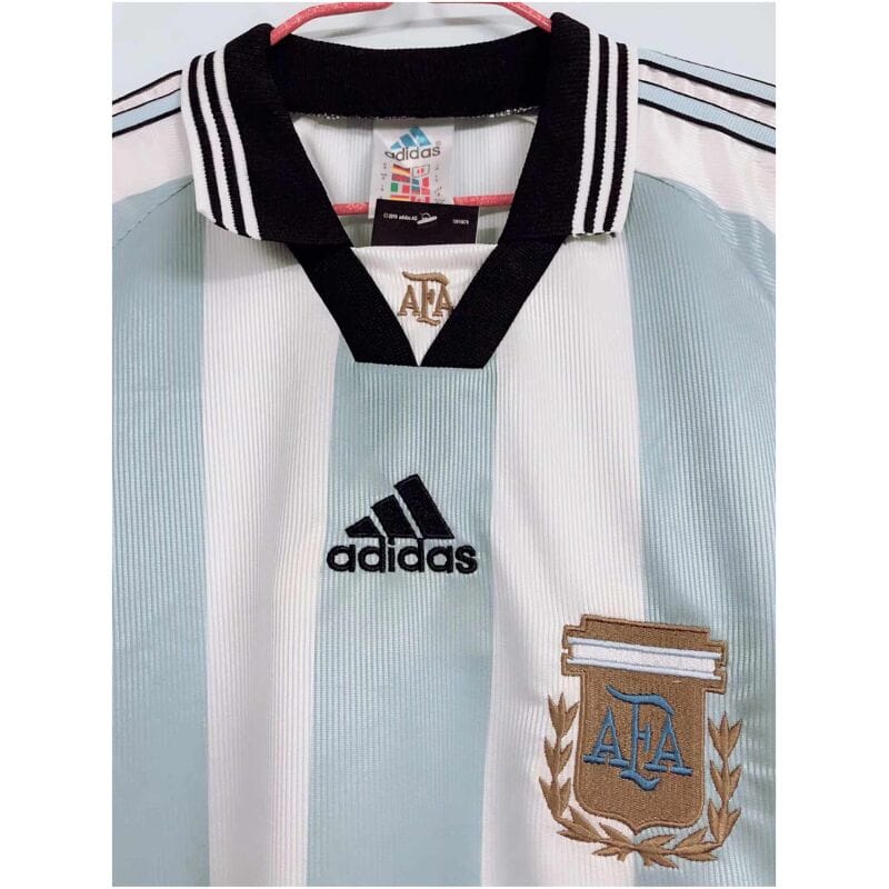 Argentina Home Retro Jersey Mens 1998