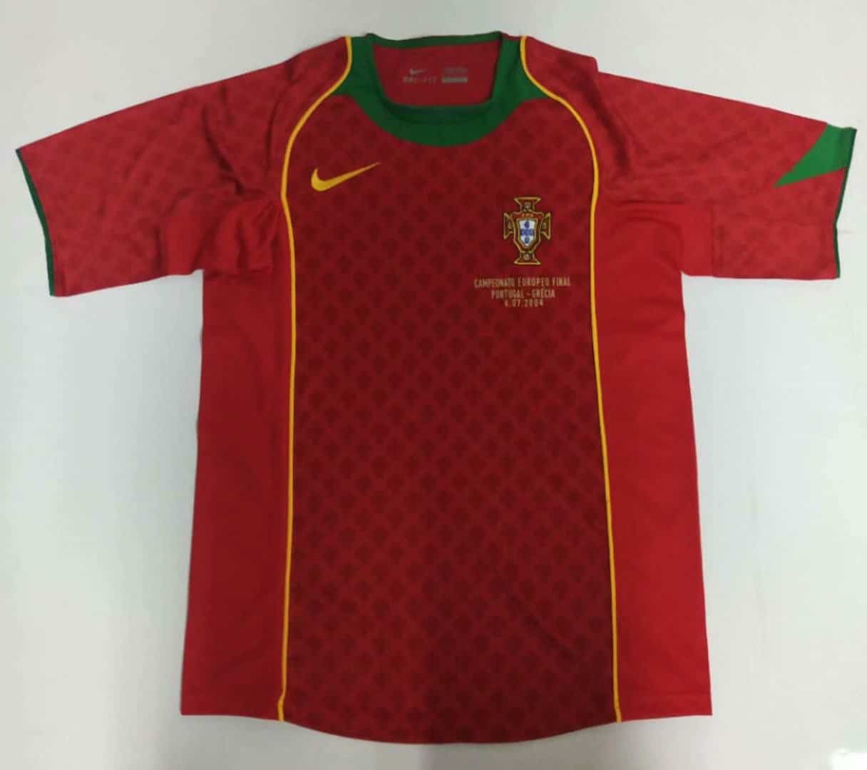 Portugal Retro Home Jersey Mens 2004