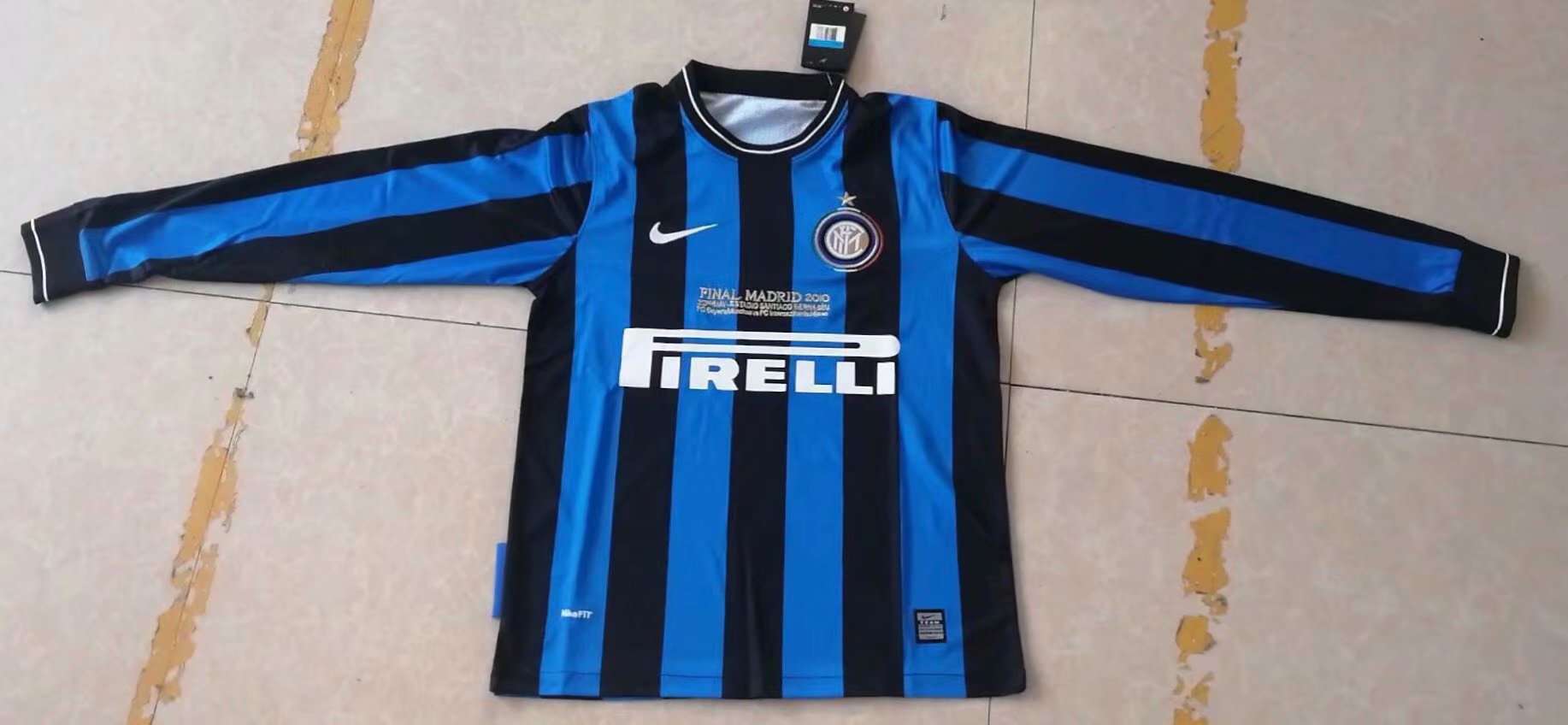 Inter Milan Retro Home Jersey Long Sleeve Mens 2009/10