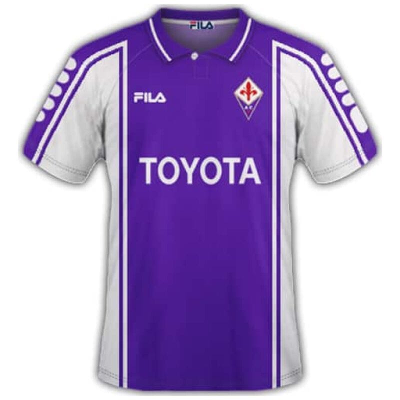 Mens ACF Fiorentina Retro Home Jersey 1999/2000