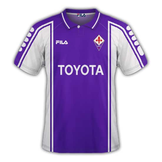 Mens ACF Fiorentina Retro Home Jersey 1999/2000
