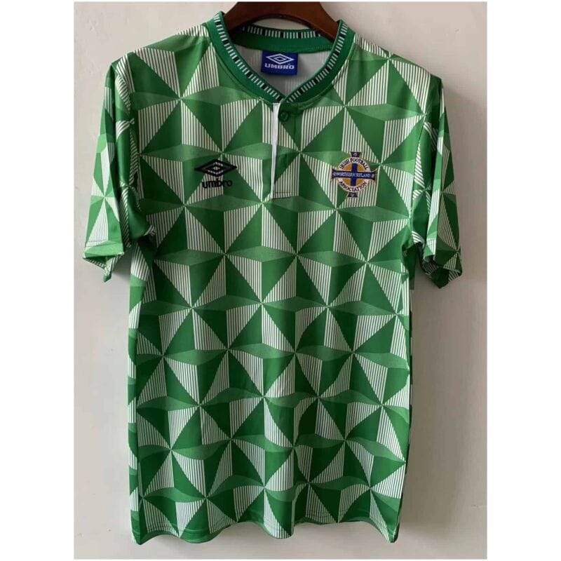 Mens Northern Ireland Retro Home Jersey 1990