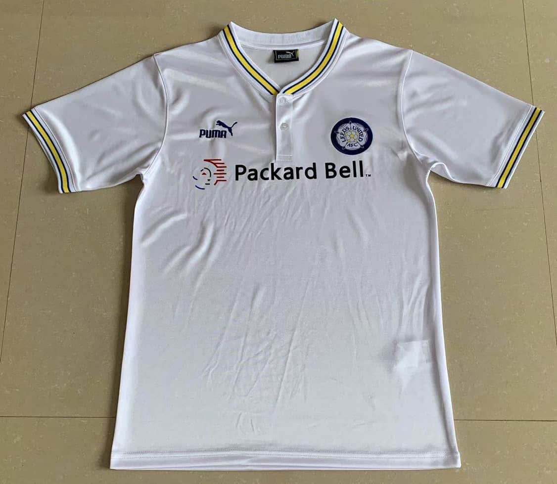 Leeds United Retro Home Jersey Mens 1998