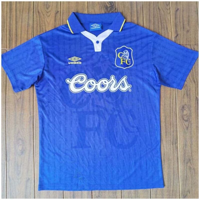 Mens Chelsea Home Retro Jersey FA Cup Final 1997