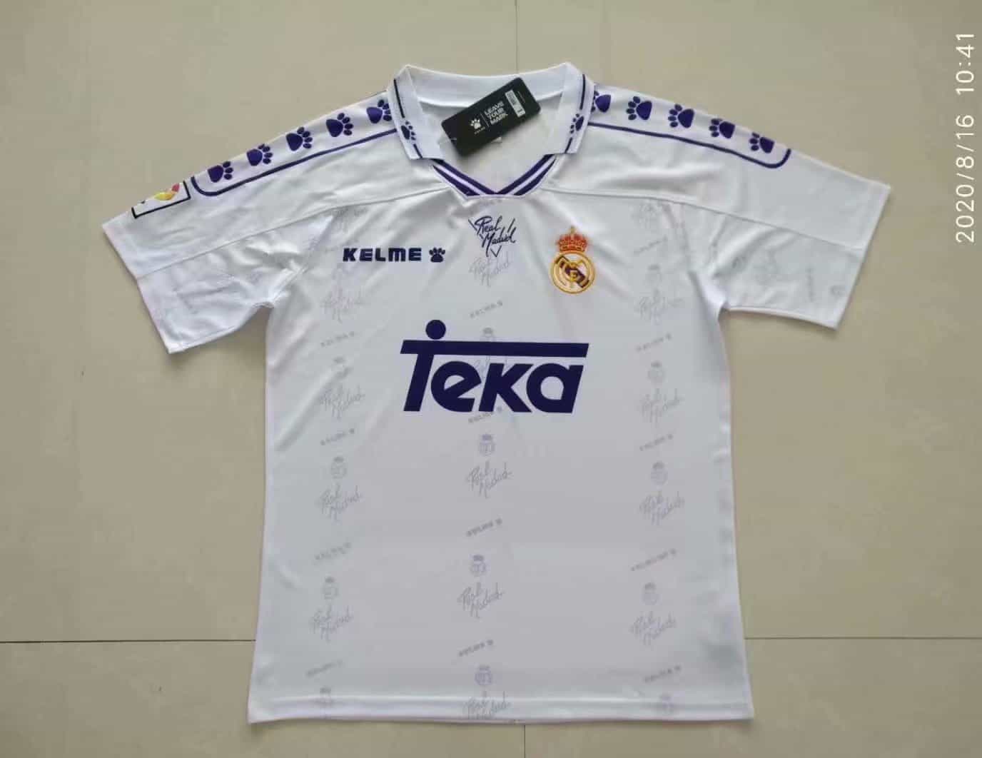 Real Madrid Retro Home Jersey Mens 1994-1996