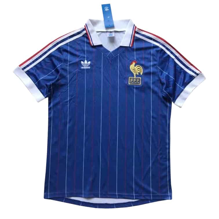 France Retro Home Jersey Mens 1982