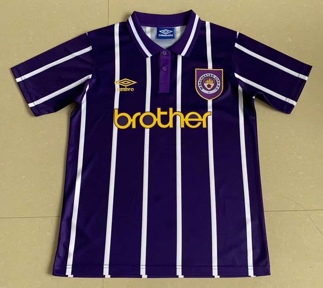 Mens Manchester City Retro Away Jersey 1993