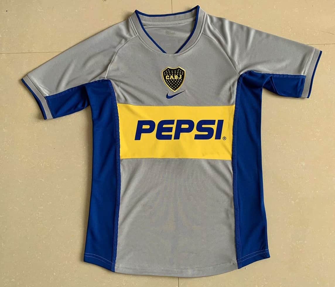 Boca Juniors Retro Away Jersey Mens 2002