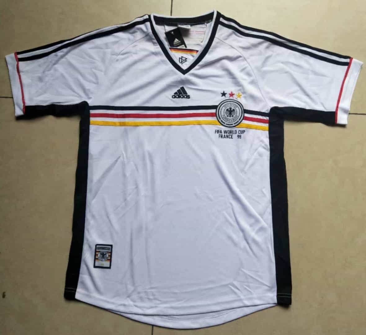 Mens Germany Retro Home Jersey 1998