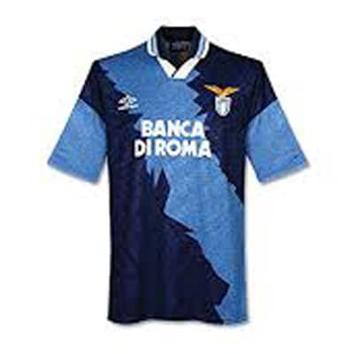 Mens S.S. Lazio Retro Away Jersey 1995