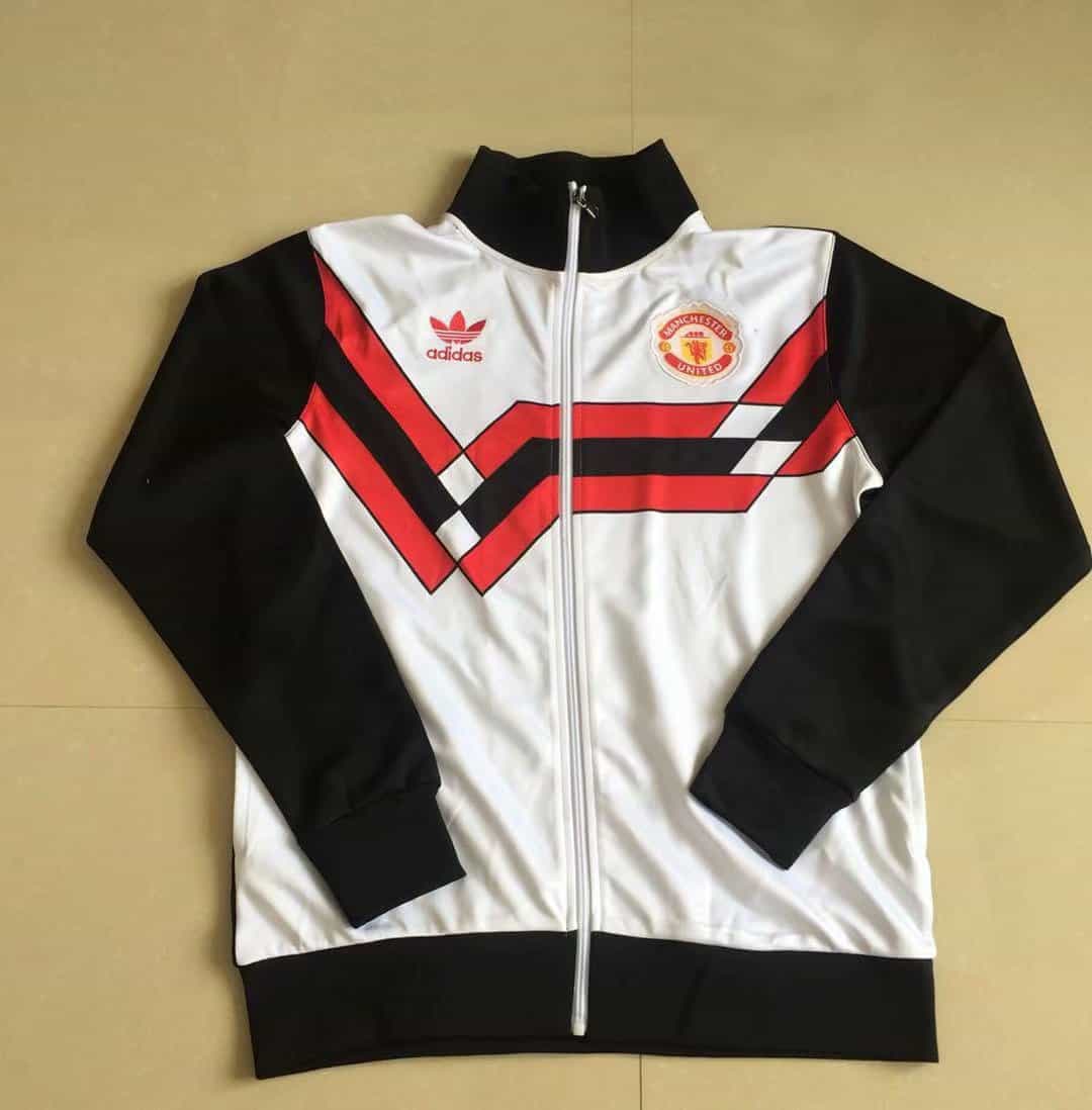 Manchester United Retro Jacket Black – White 1990