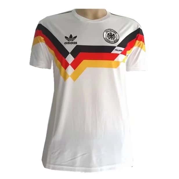 Mens Germany Retro Home Jersey 1990