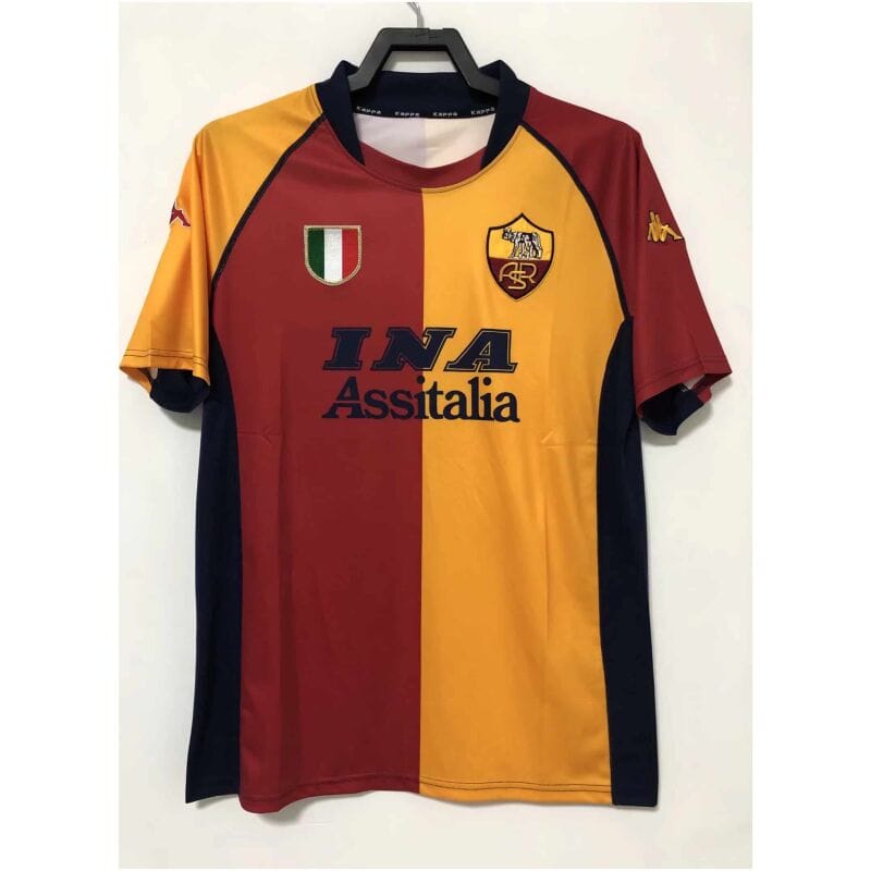 Mens Roma Retro Home Jersey 2001/2002