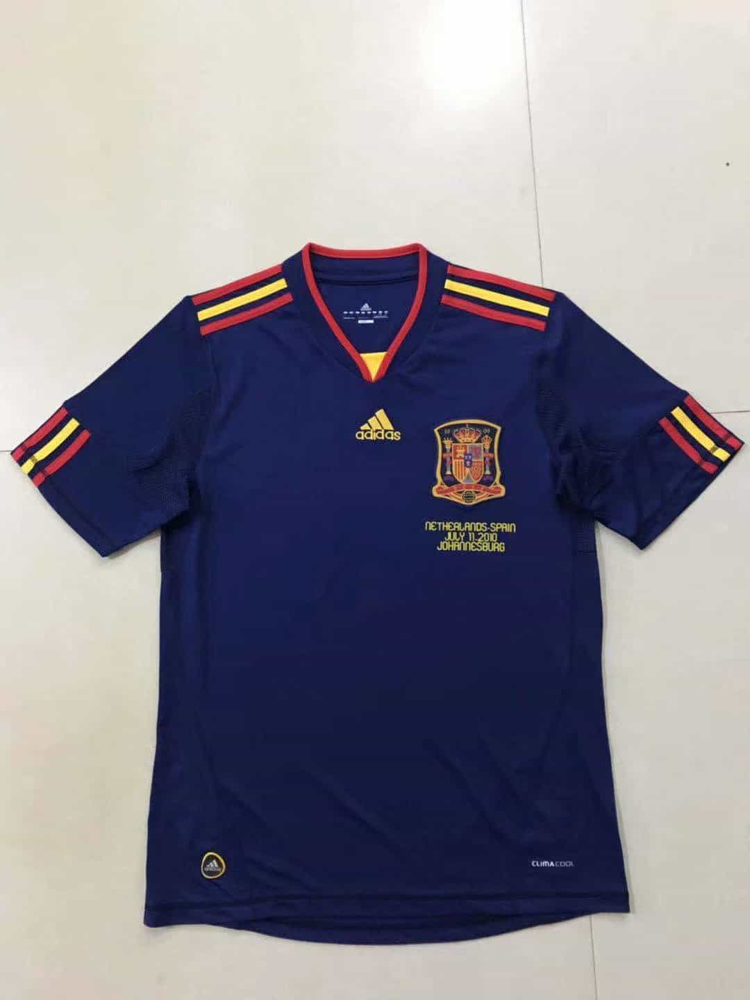 Spain Retro Away Jersey Mens 2010