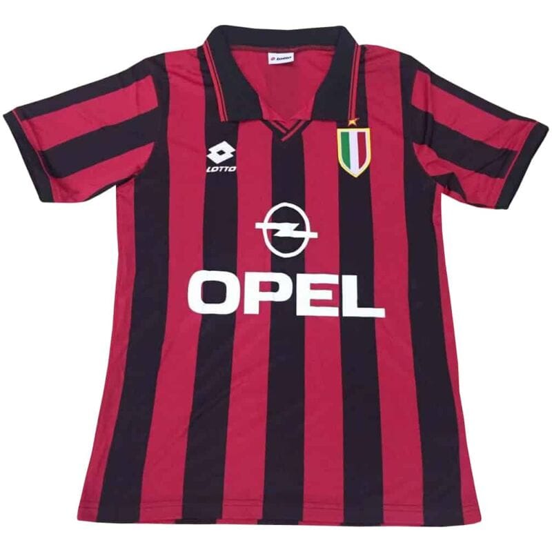 AC Milan Retro Home Jersey Mens 1996