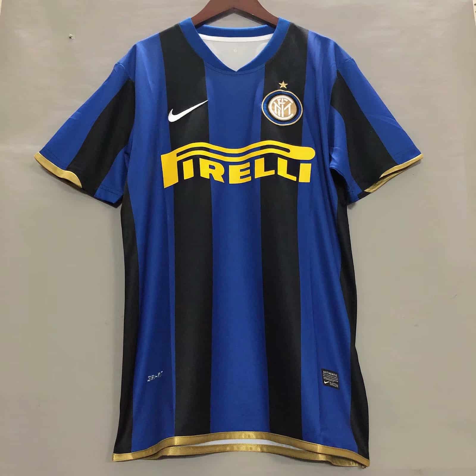 Mens Inter Milan Retro Home Jersey 2008/09