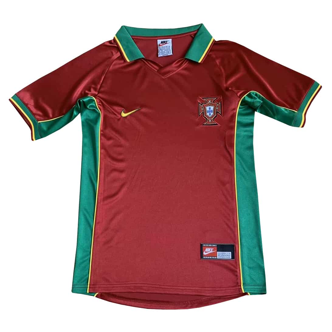Portugal Retro Home Jersey Mens 1998