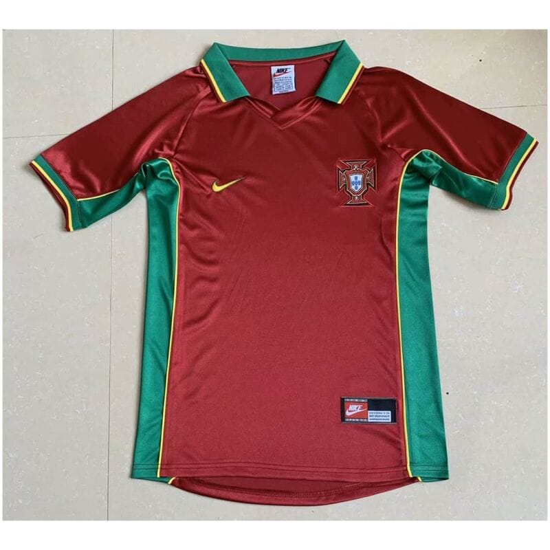 Portugal Retro Home Jersey Mens 1998