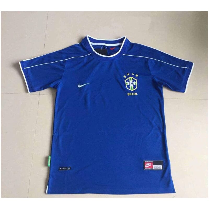 Brazil Retro Away Jersey Mens 1998