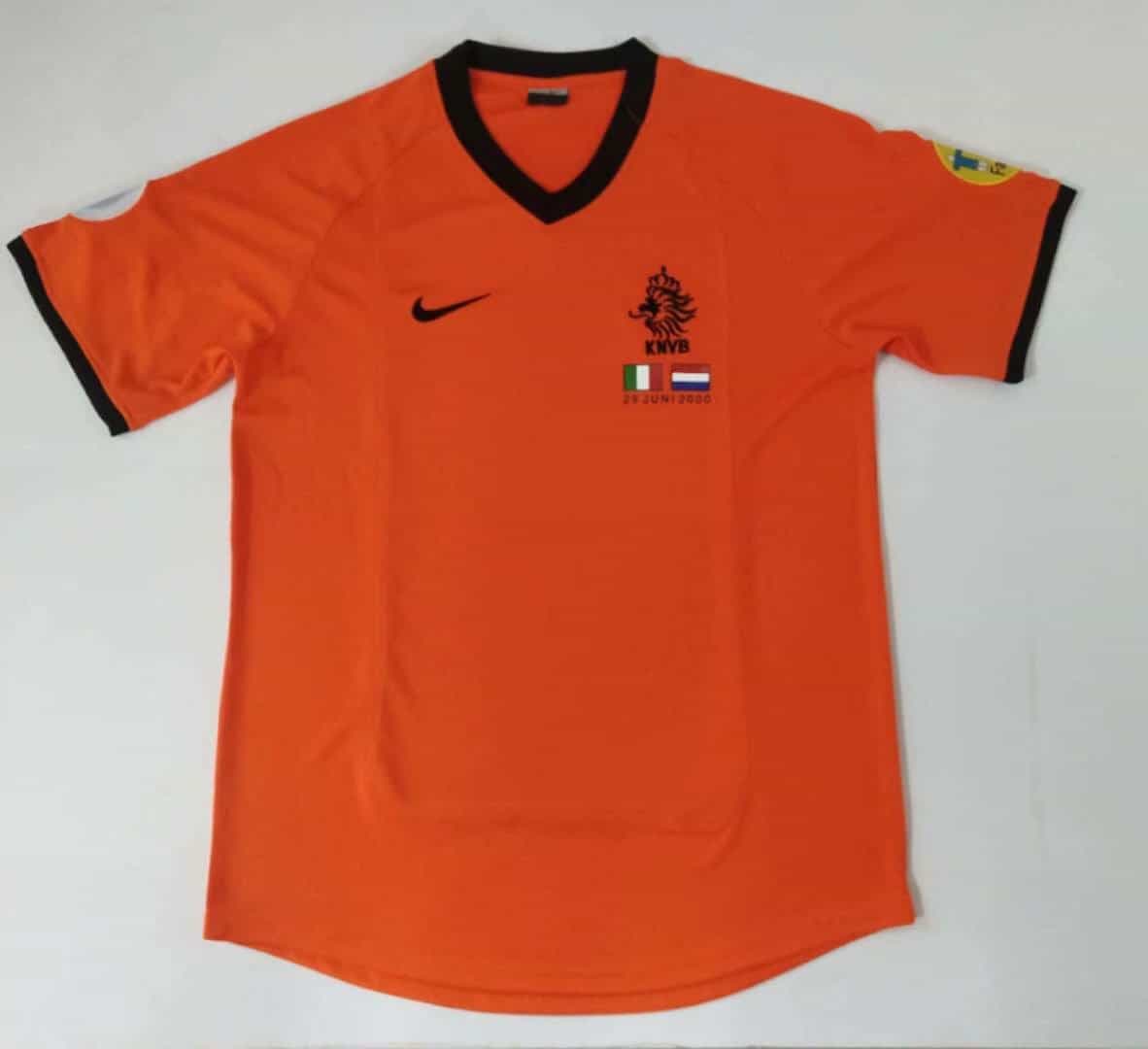 Mens Netherlands Retro Home Jersey 2000