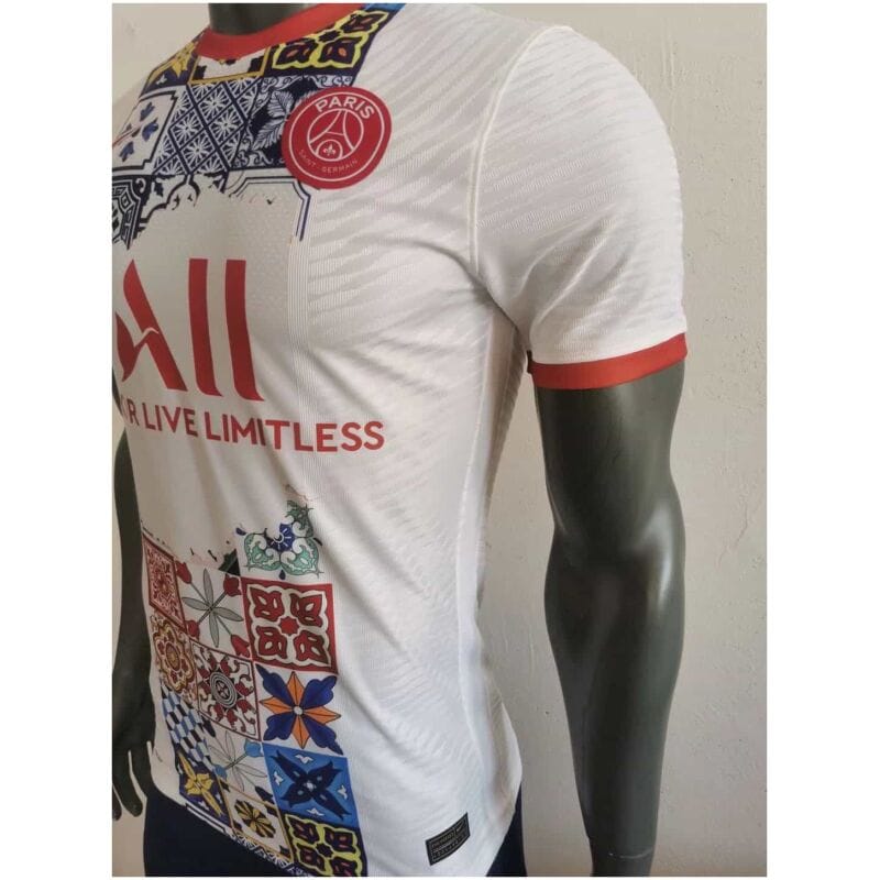 Mens PSG Pre-Match Short Training Jersey White 021/22 – Match