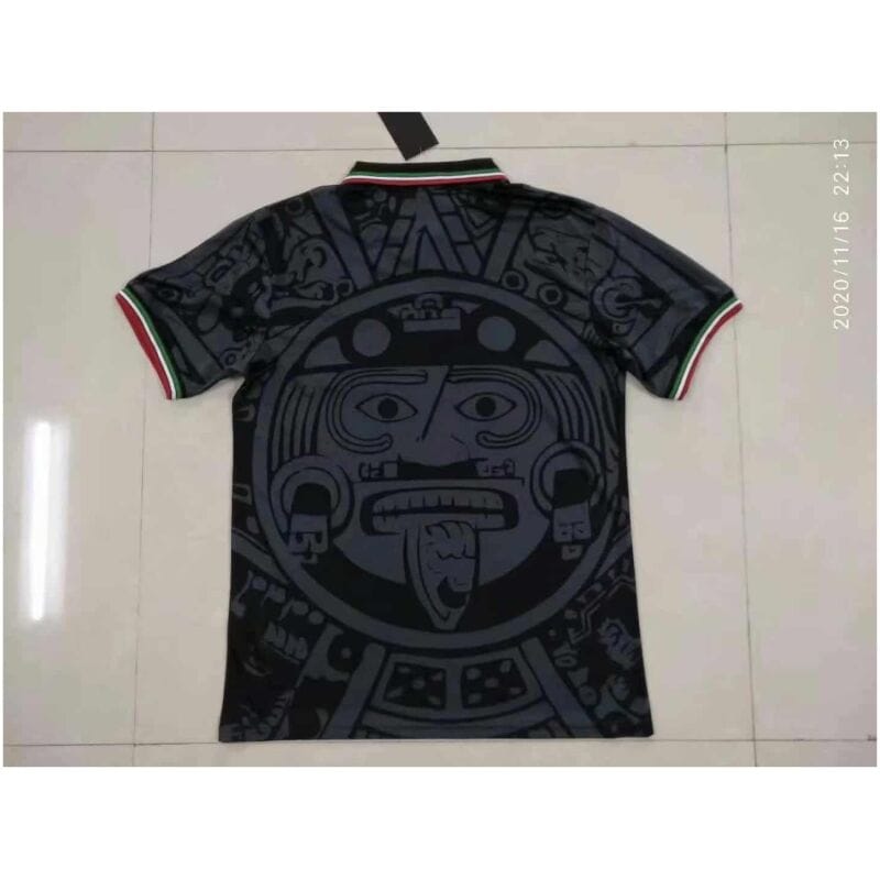 Mens Mexico Away Retro Black Jersey 1998