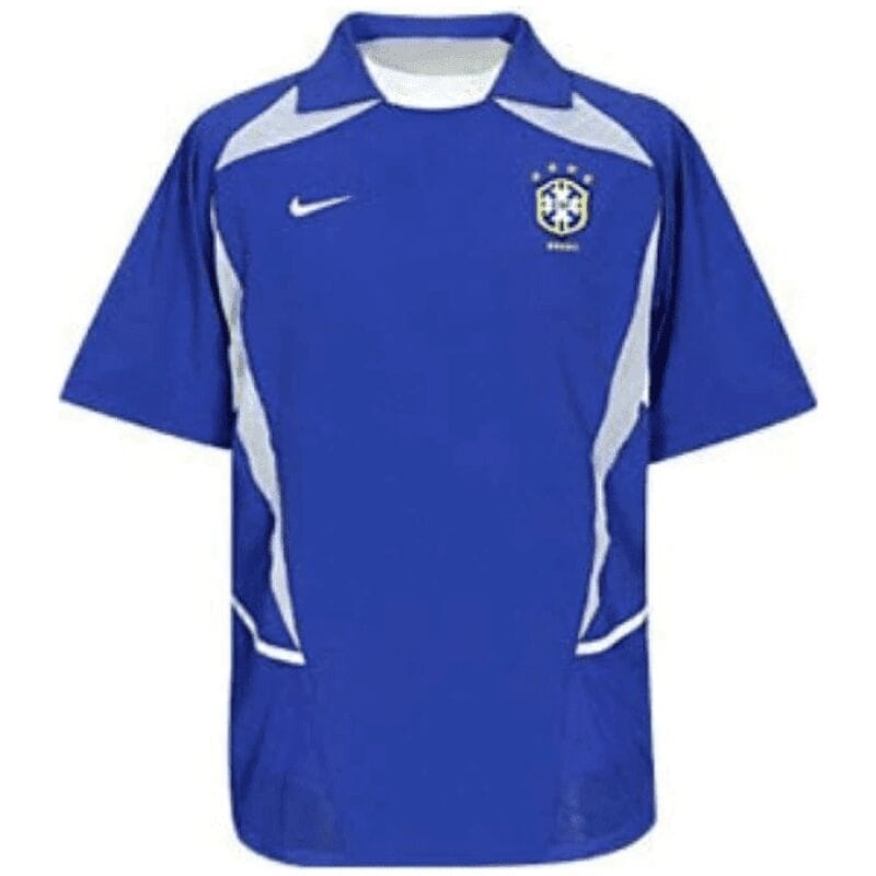 Mens Brazil Retro Away Jersey 2002