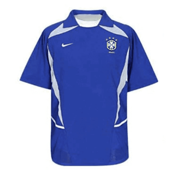 Mens Brazil Retro Away Jersey 2002