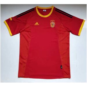 Spain Retro Home Jersey Mens 2002