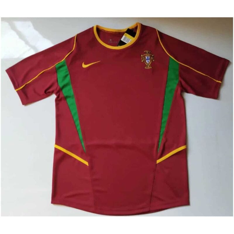 Portugal Retro Home Jersey Mens 2002