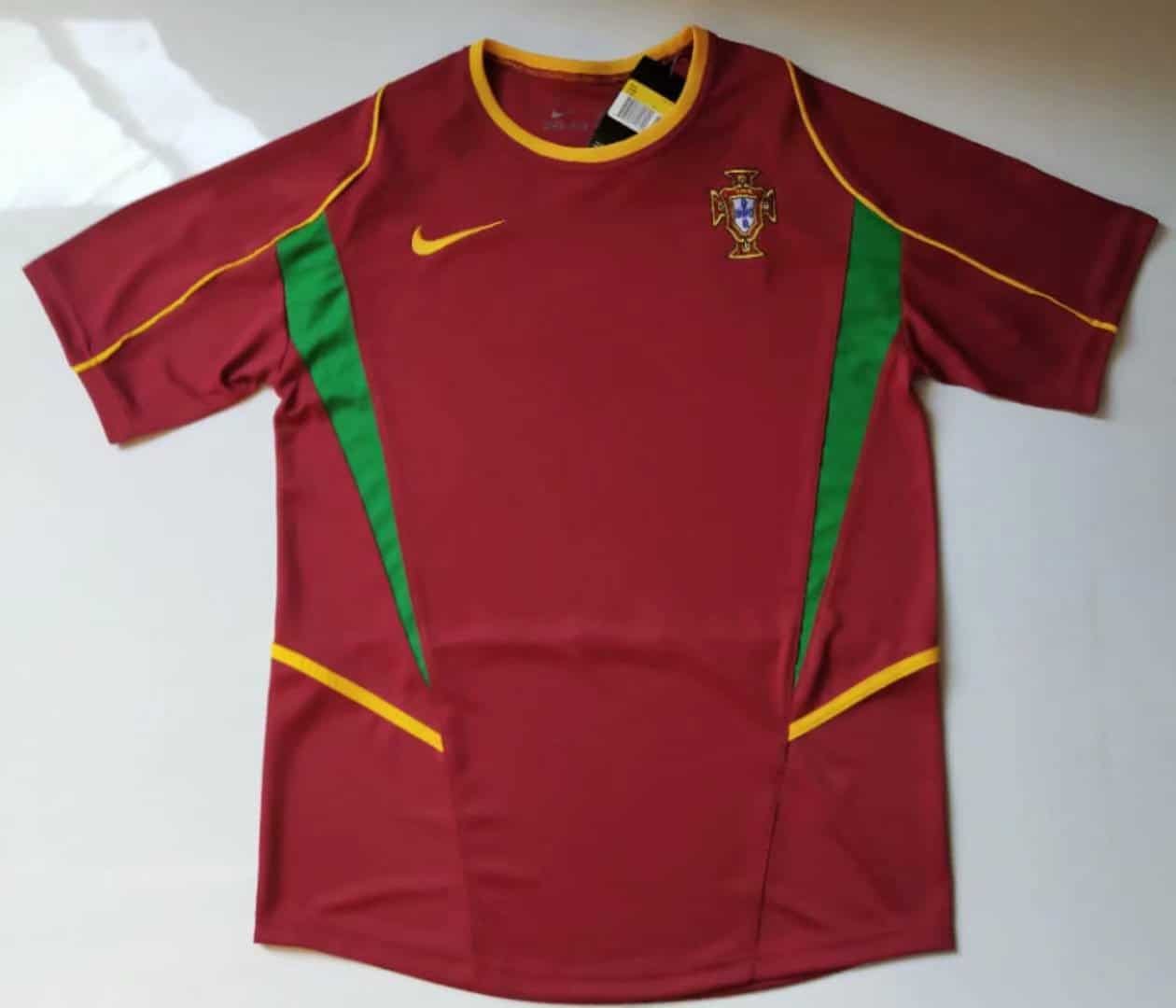 Portugal Retro Home Jersey Mens 2002
