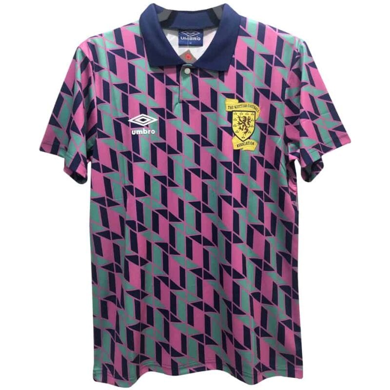 Herren Schottland Retro Auswärts Trikot 1988/89