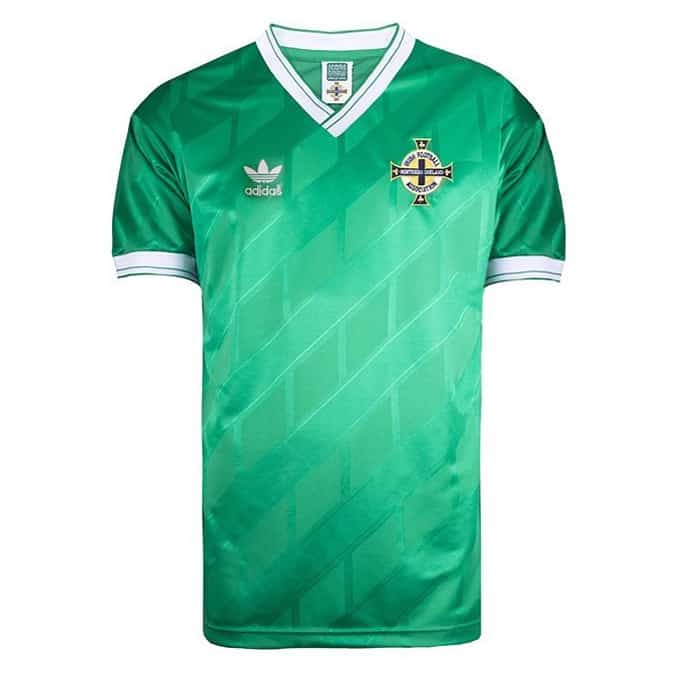 Mens Northern Ireland Retro  Home Jersey 1988