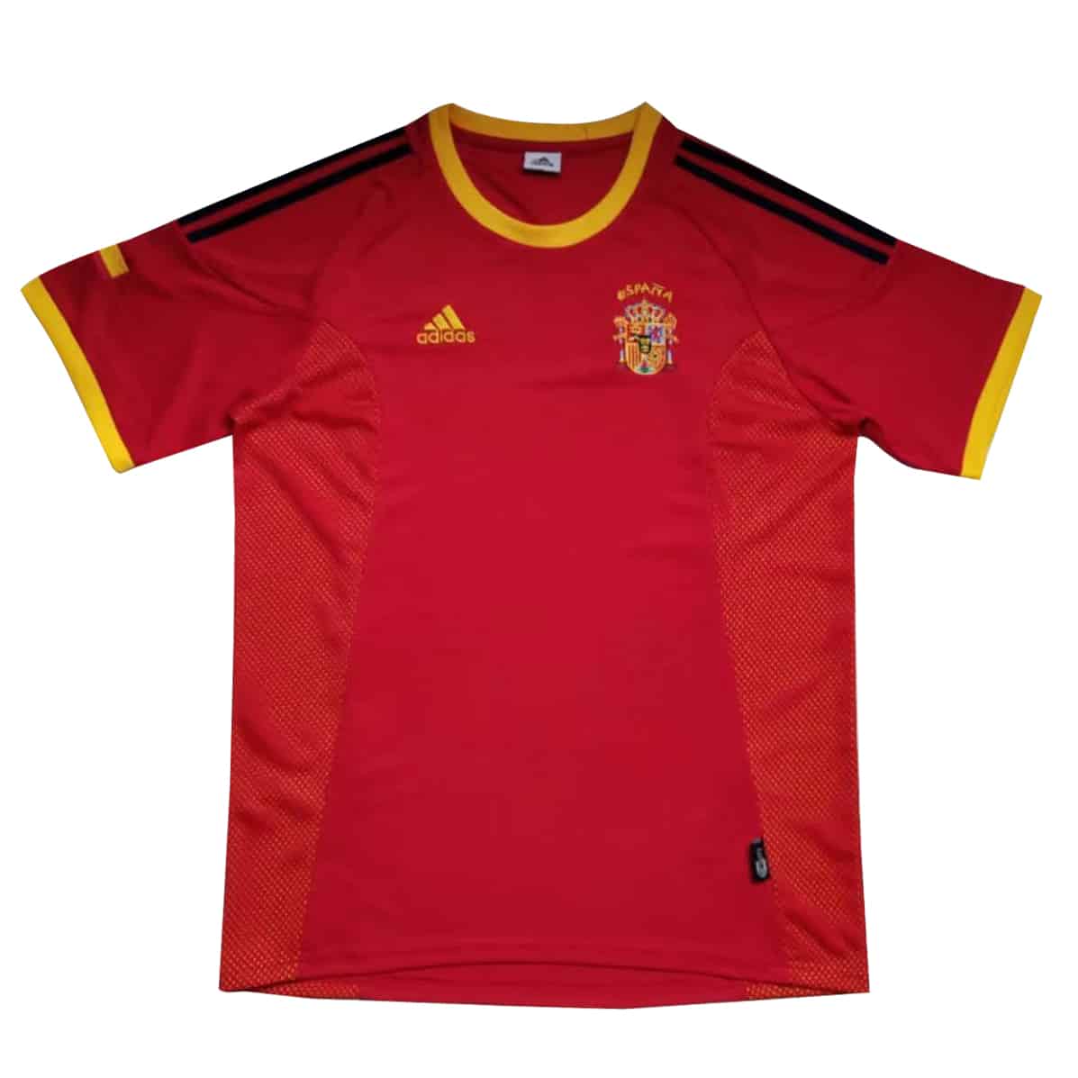 Spain Retro Home Jersey Mens 2002