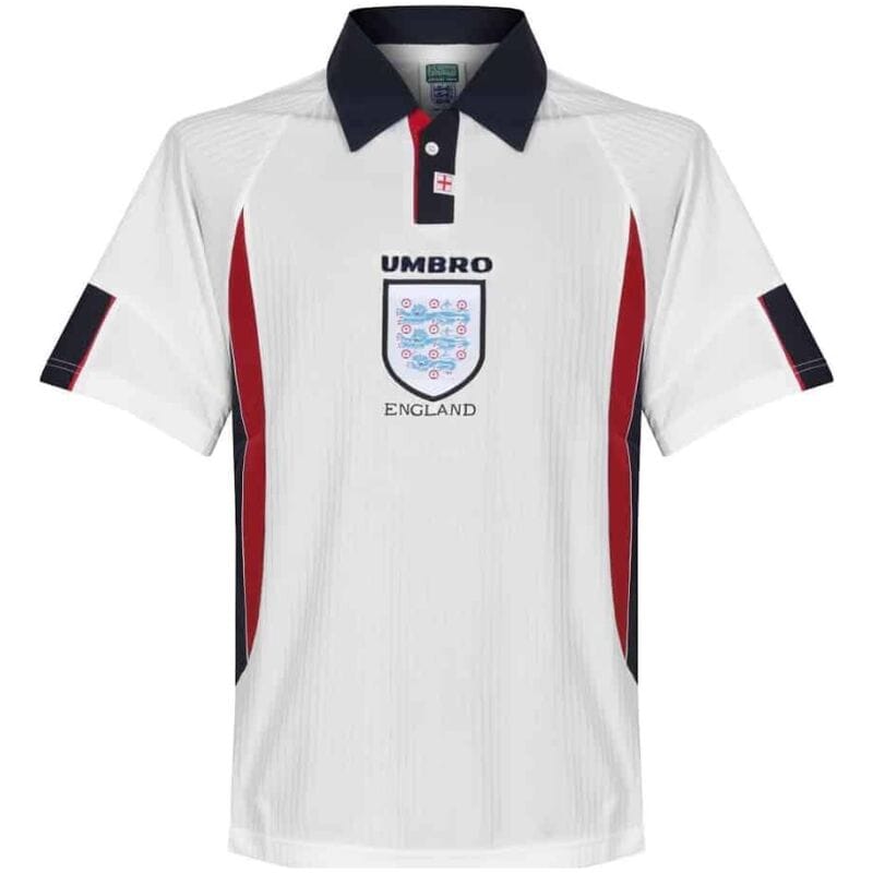 England Retro Home Jersey Mens 1998