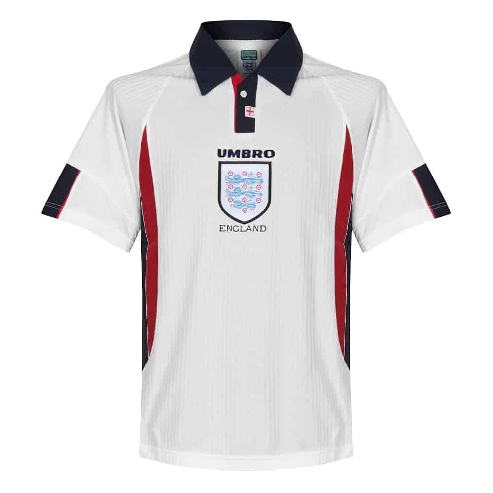 England Retro Home Jersey Mens 1998