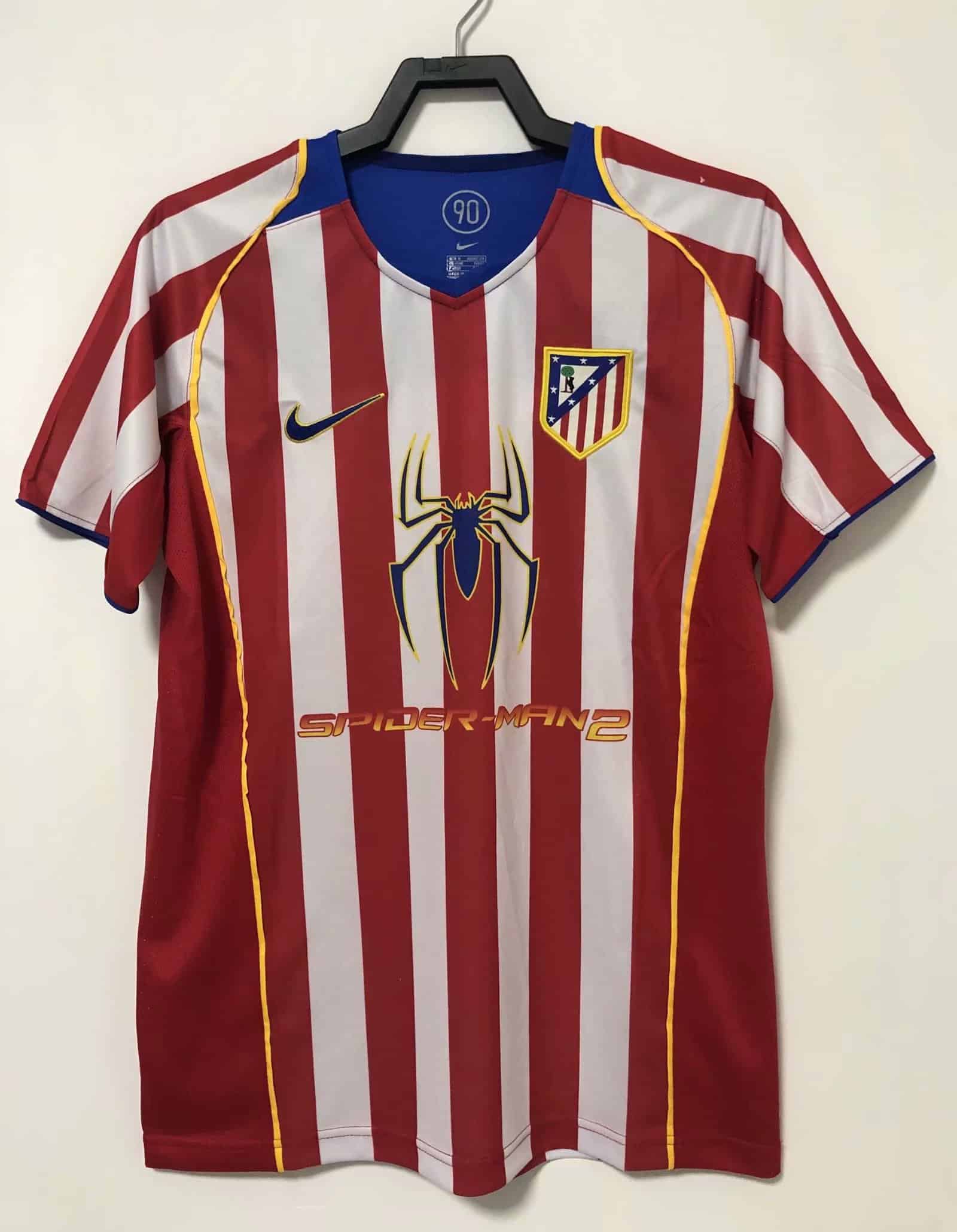 Mens Atletico Madrid Retro Home Jersey 2004/05