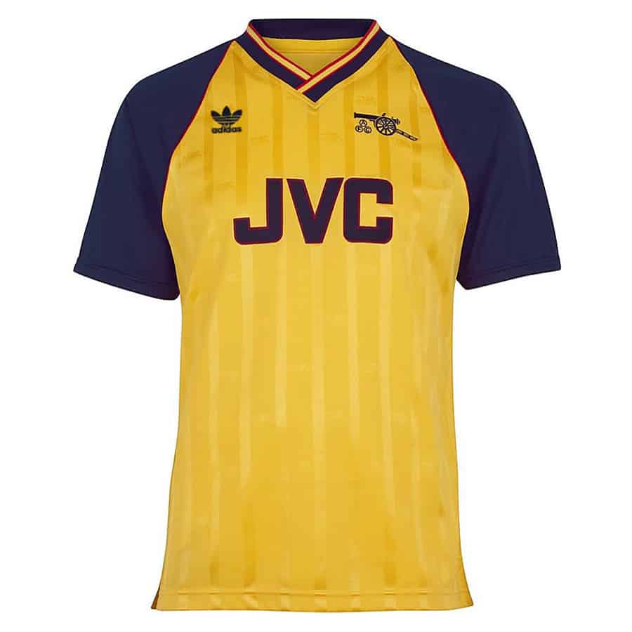 Mens Arsenal Retro Away Jersey 1988-1990