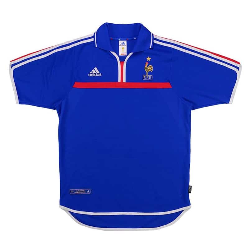 France Home Retro Jersey Mens 2000