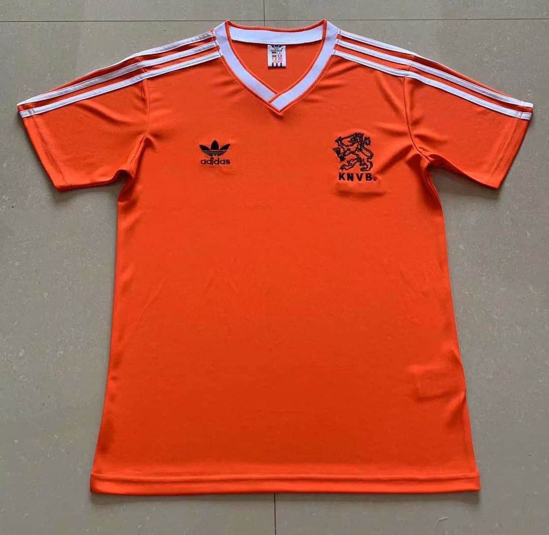 Mens Netherlands Retro Home Jersey 1986