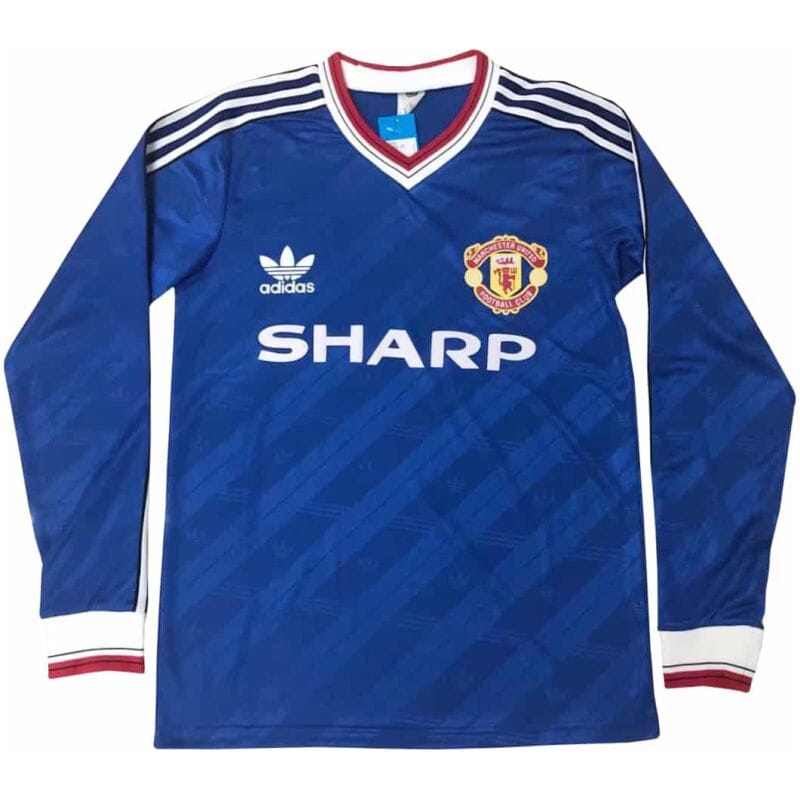 Manchester United Retro Away Jersey Long Sleeve Mens 1986/1987
