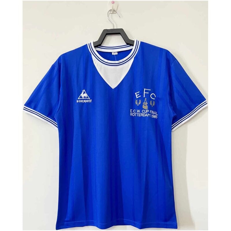 Mens Everton Retro ECWC Final Home Jersey 1985