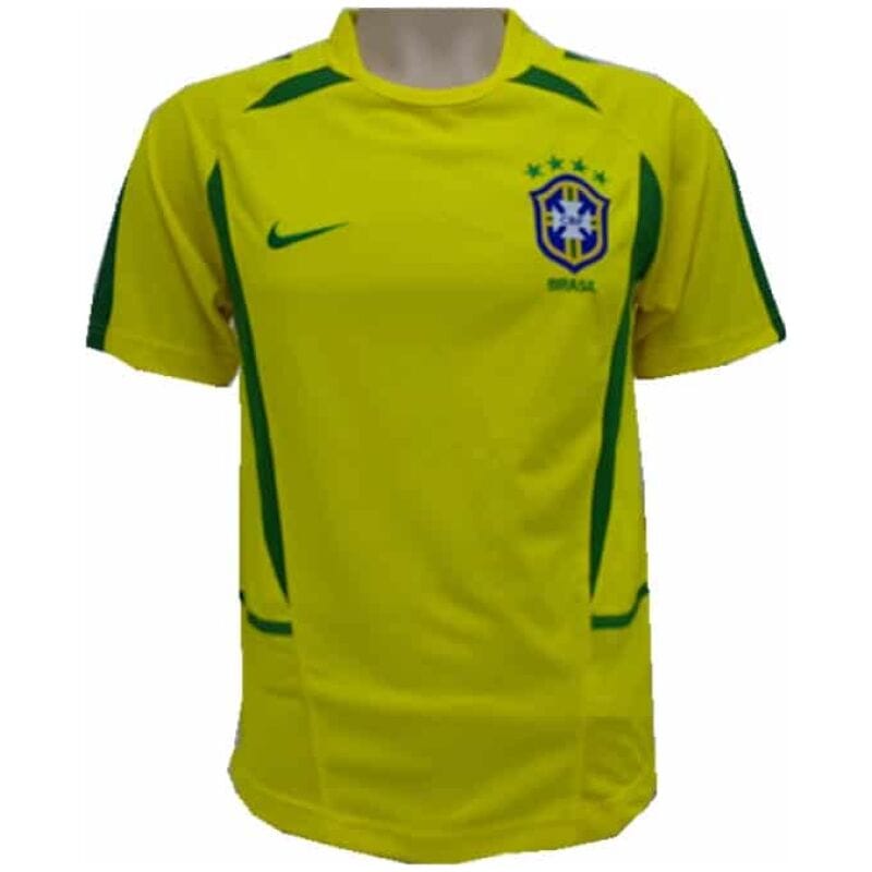 Brazil Home Retro Jersey Mens 2002