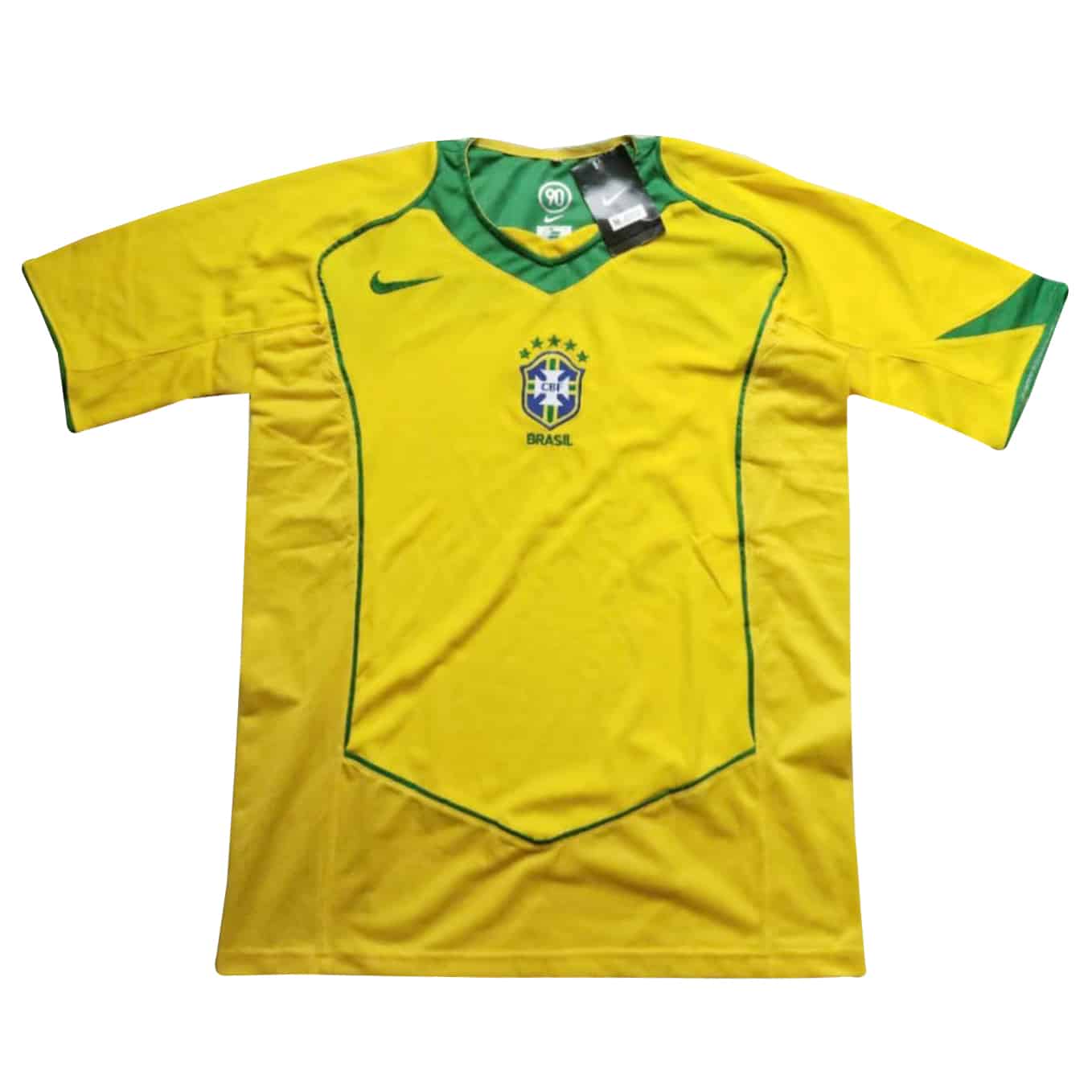 Brazil Retro Home Jersey Mens 2004