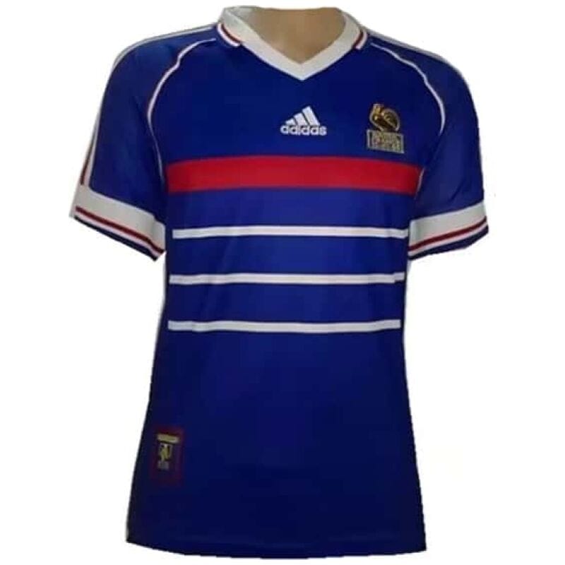 France Home Retro Jersey Mens 1998