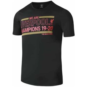 Mens Liverpool 1920 Premier League Champions T-Shirt Black
