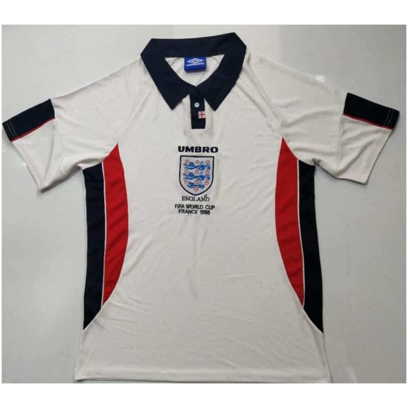 England Retro Home Jersey Mens 1998