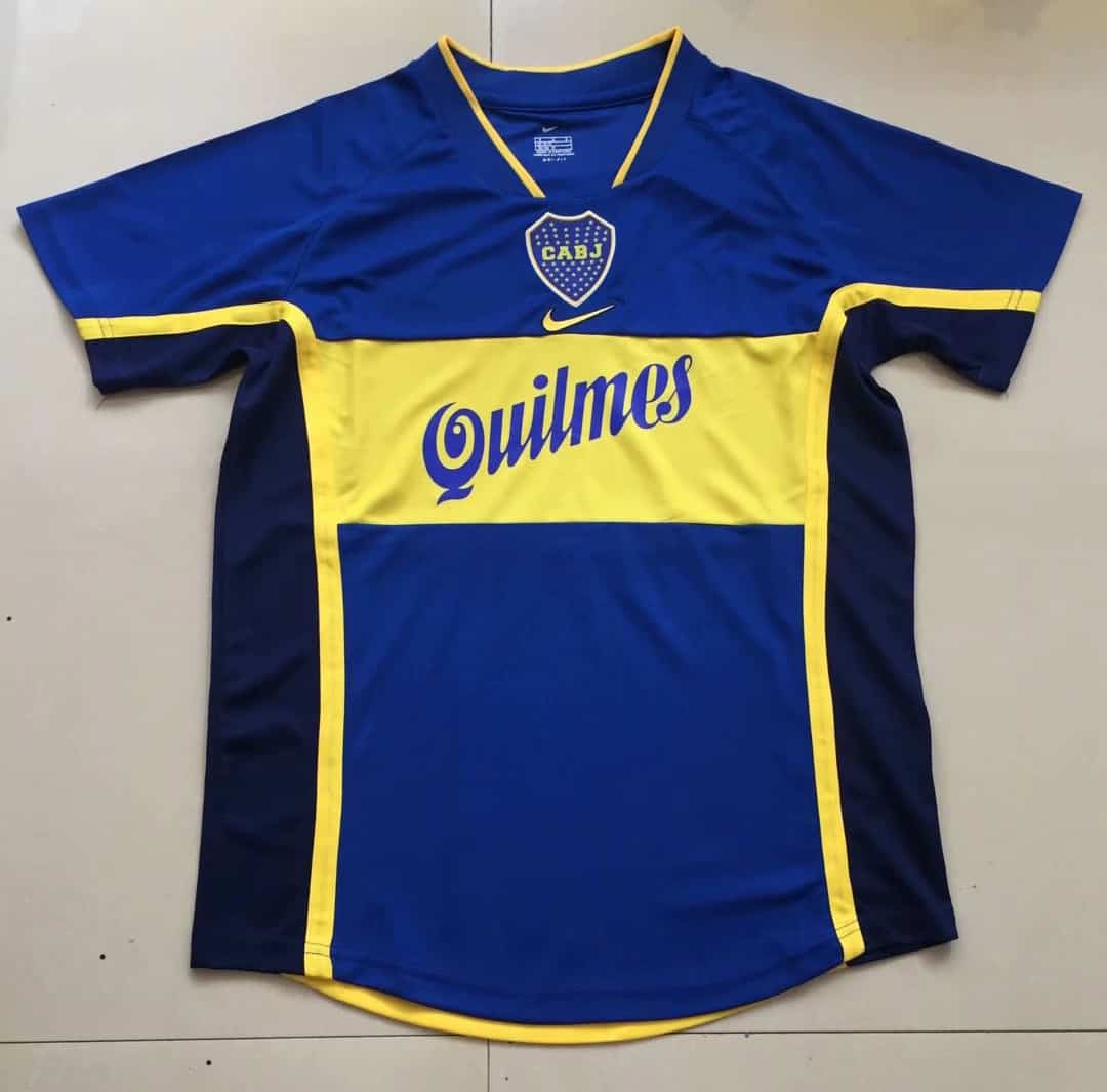 Boca Juniors Retro Home Jersey Mens 2001