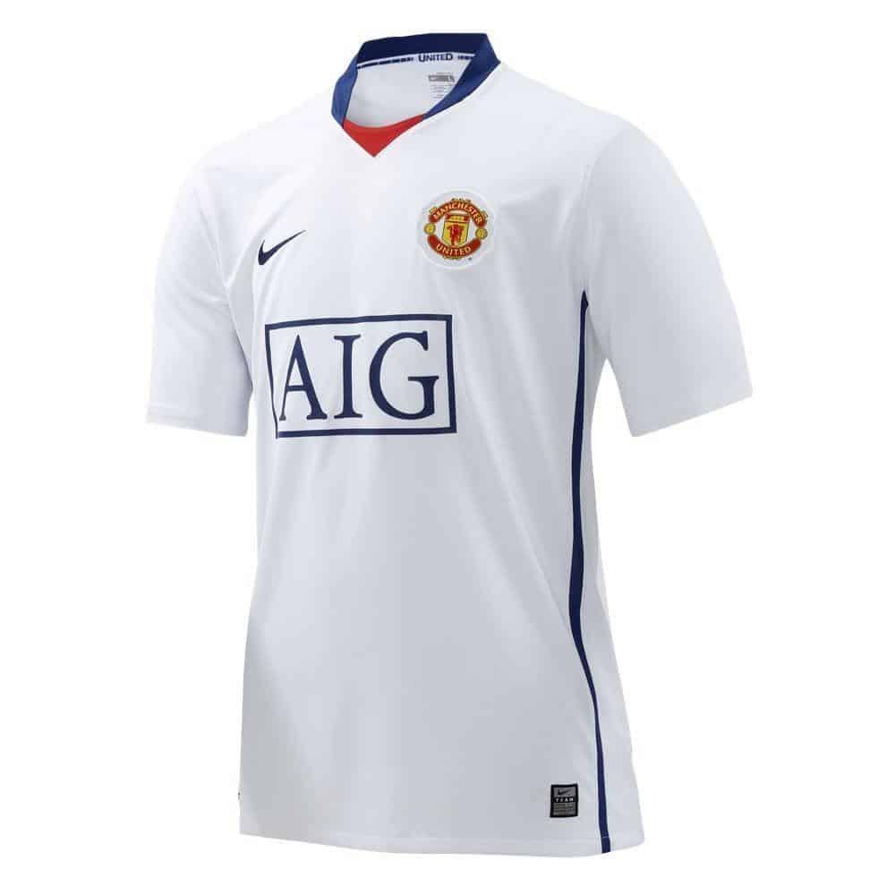 Mens Manchester United Away Jersey 2008/09 – Pemier League Version